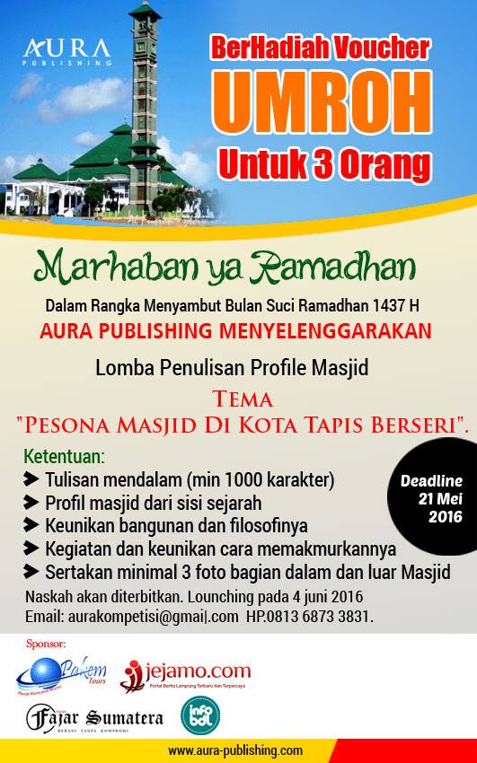 Lomba Menulis Masjid yang juga Rumah Gelandangan